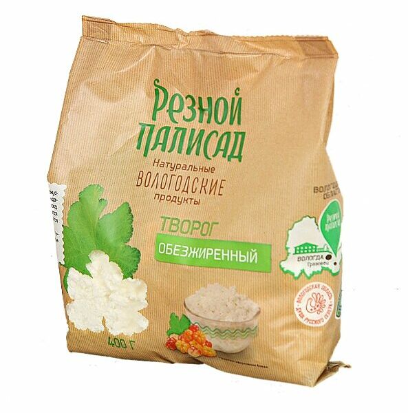 Творог обезжиренный Резной Палисад 1.8% 400 г