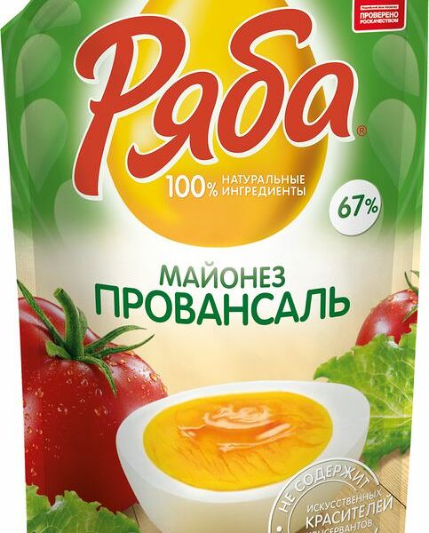 Майонез Ряба Провансаль 67% 630г