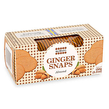 Печенье имбирное с миндалем Nyakers