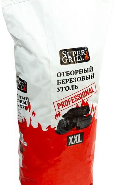Уголь SuperGrill XXL Отборный березовый 8кг
