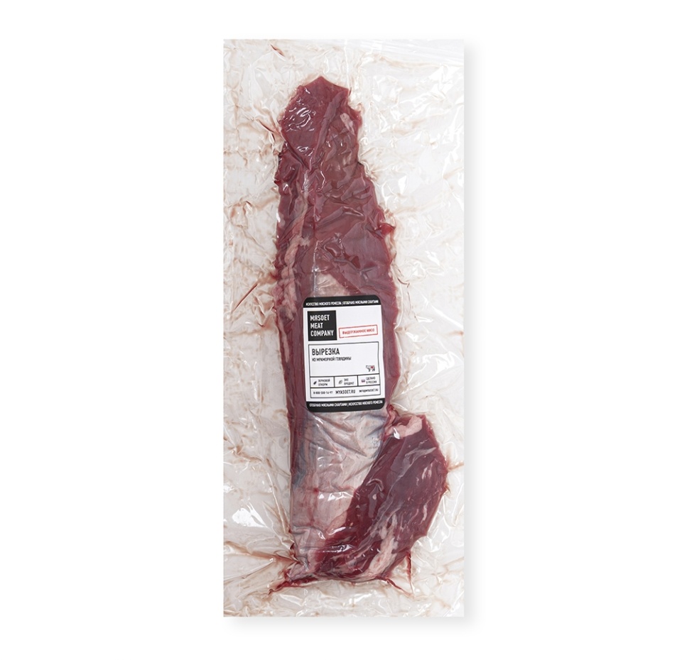 

Вырезка из мраморной говядины Мяsoet Meat Company, Россия вес