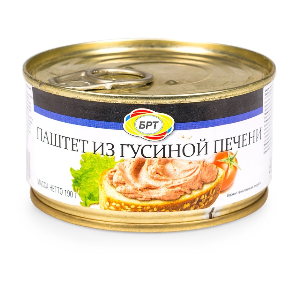

Паштет из гусиной печени, 190 г, Россия