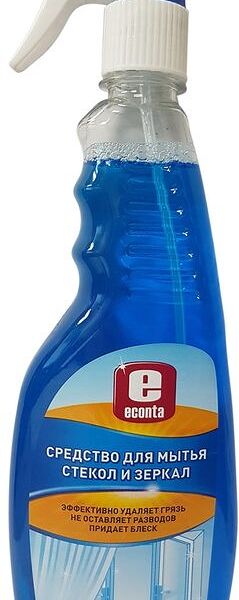 Средство Econta для мытья стёкол и зеркал 500 мл