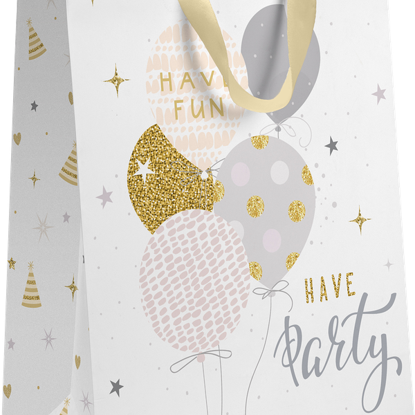 Пакет подарочный Пакетико Вечеринка М 22.7*18*10 см