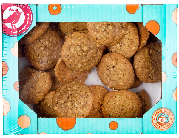 Печенье АШАН Красная птица Мультизлаковое