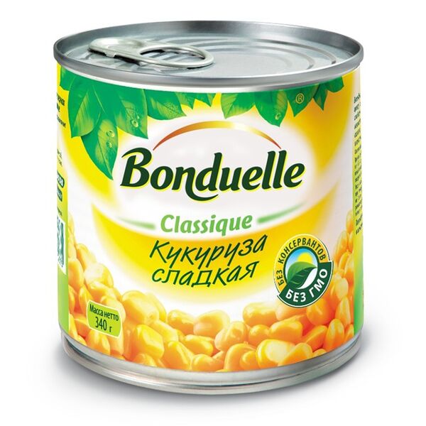 Кукуруза BONDUELLE Classique, сладкая, 340г