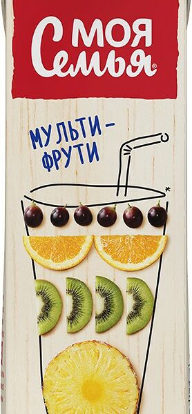 Сок Моя Семья нектар мультифруктовый