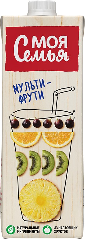 

Сок Моя Семья нектар мультифруктовый
