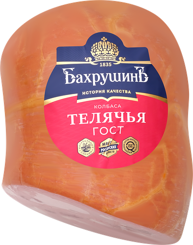 Колбаса Бахрушинъ Телячья вареная вес до 500 г