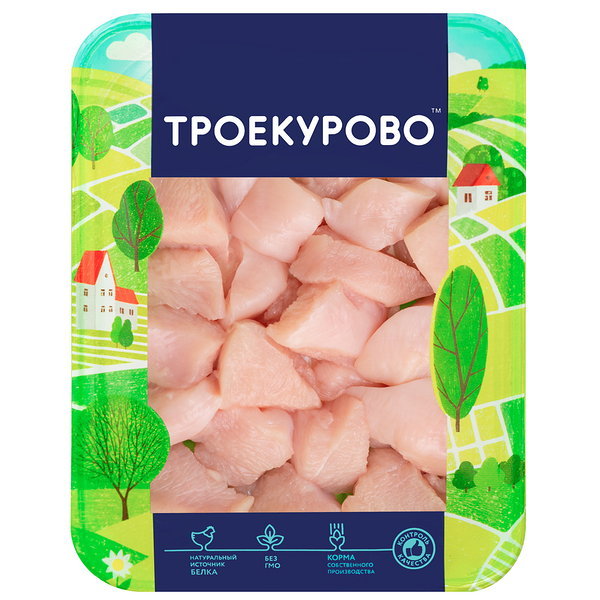 Филе Троекурово грудки цыпленка-бройлера для салата охлажденное