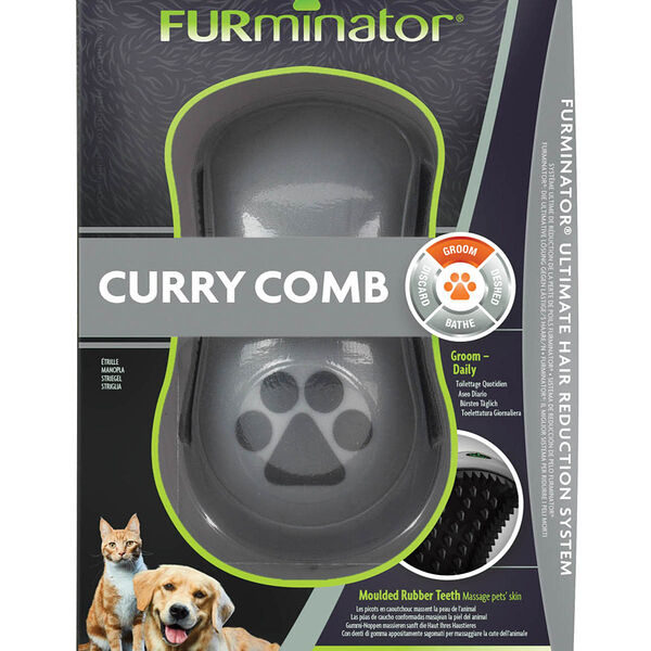 FURminator расческа резиновая Curry Comb