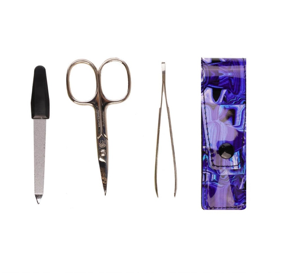 

Набор маникюрный Baruffaldi из 3 предметов ножницы, пилочка и пинцет