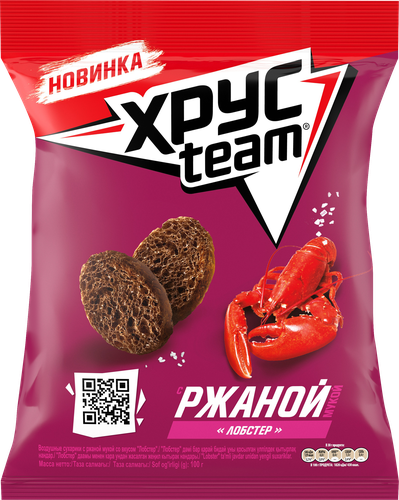 

Сухарики Хрусteam ржаные Лобстер 100 г