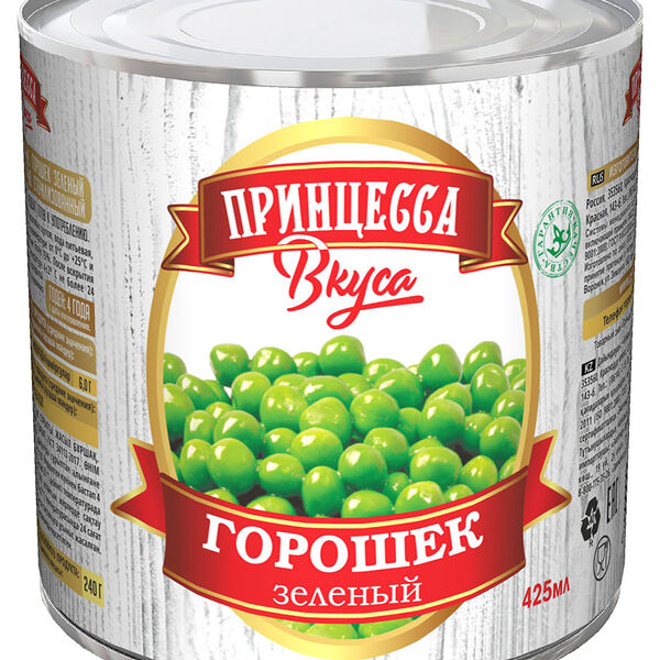 Горошек зеленый Принцесса вкуса