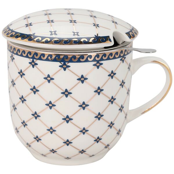 Кружка заварочная LaVenir Сеточка, 320 мл, фарфор