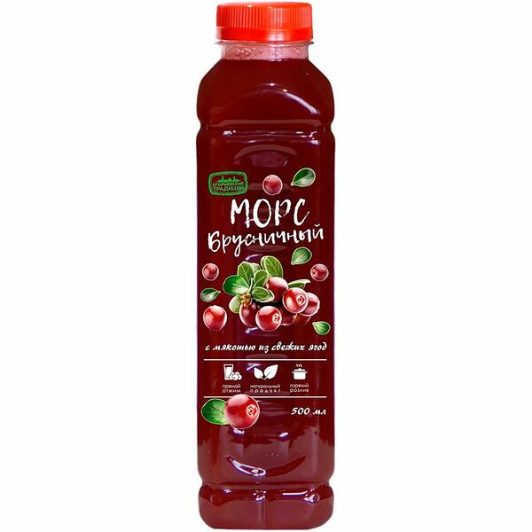 Морс Егорьевские традиции Брусничный 500мл