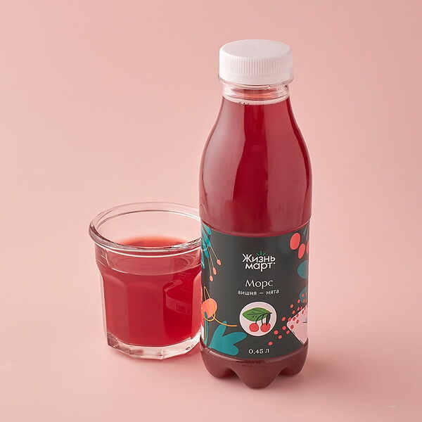 Морс Вишня-мята