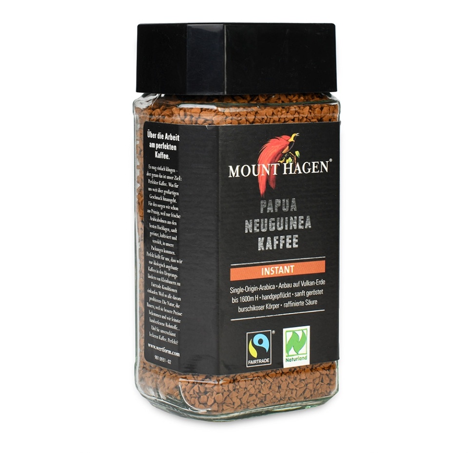 

Кофе растворимый Mount Hagen Papua Neuguinea Kaffee органический 100 г