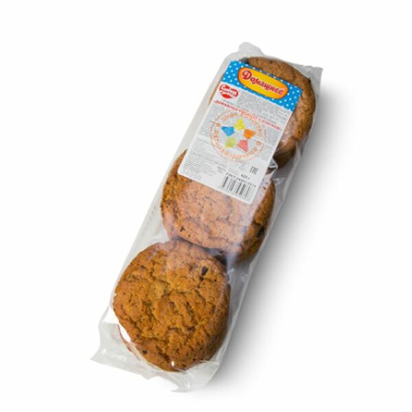 Печенье Сладкая Слобода Домашнее овсяное с изюмом, 420г