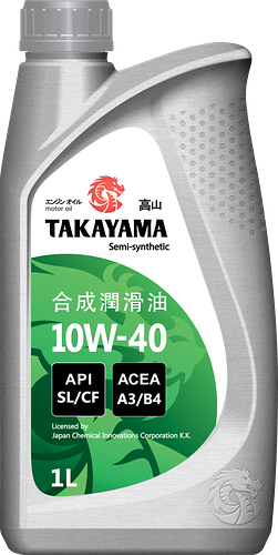 Масло моторное TAKAYAMA полусинтетическое SAE 10W-40 API SL/СF, 1л