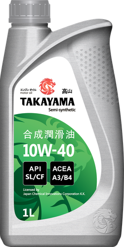 

Масло моторное TAKAYAMA полусинтетическое SAE 10W-40 API SL/СF, 1л