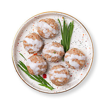 Ежики из индейки в сливочном соусе Азбука Life kids 150 г Азбука Life Россия