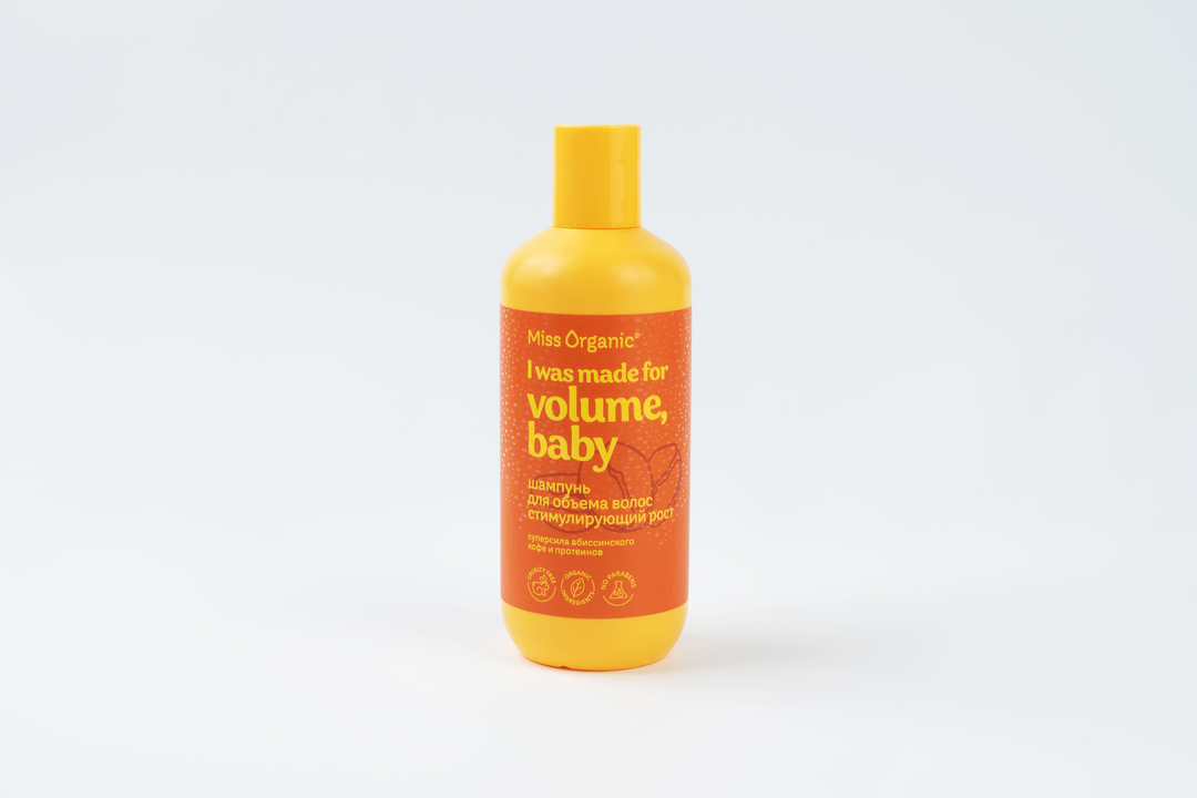 

Шампунь для объема волос стимулирующий рост, Miss Organic I Was Made for Volume, Baby 290мл