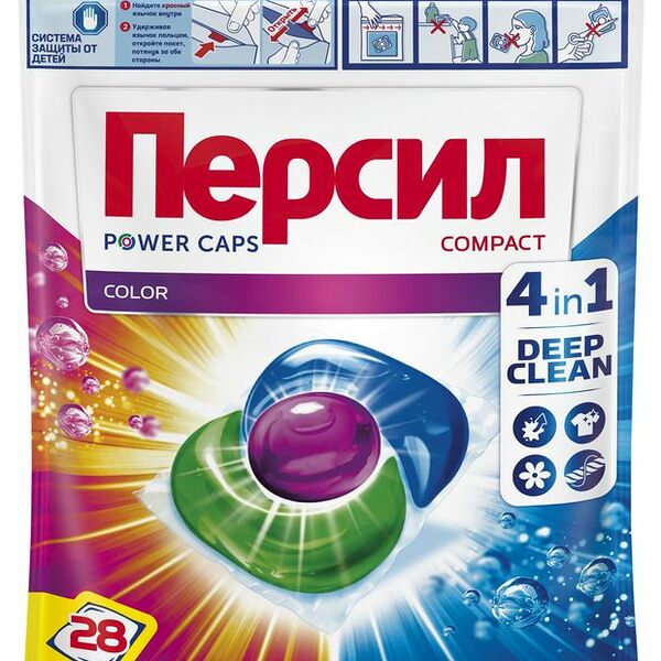 Капсулы для стирки Persil 4 in 1 Color 28 шт