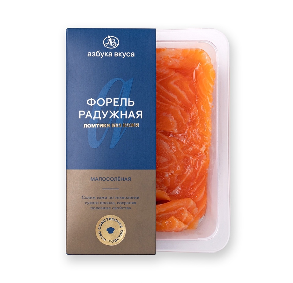 

Форель малосоленая Просто Азбука ломтики без кожи 170 г