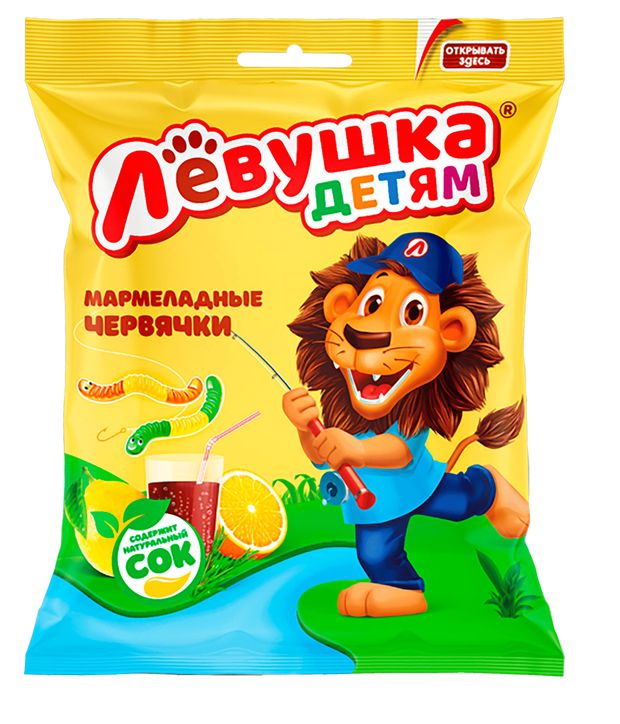 

Мармелад Левушка детям червячки 70 г