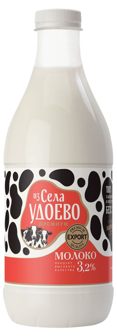 

Молоко питьевое Из Села Удоево 3.2% 1.35 л