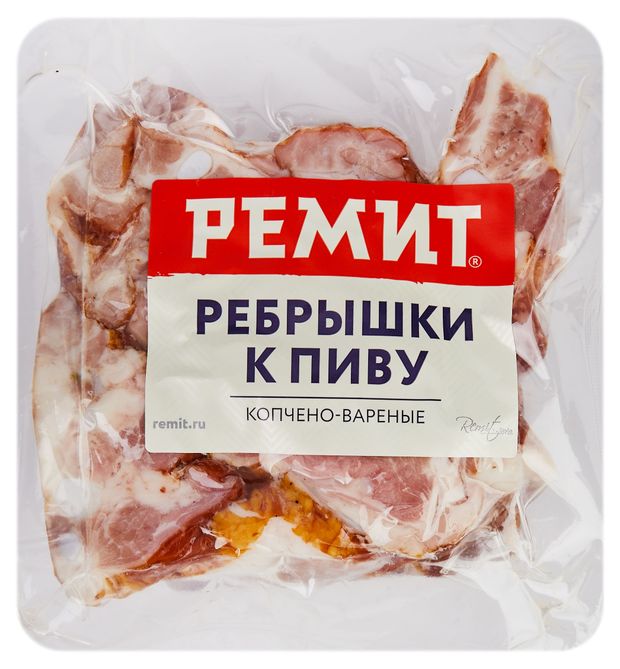 

Рёбрышки копчёно-варёные Ремит к пиву 300 г