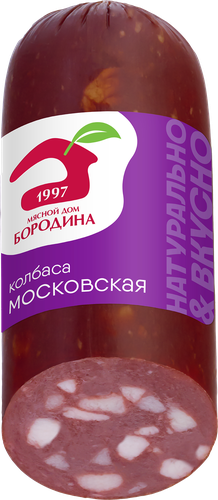 

Колбаса Мясной дом Бородина Московская варено-копченая 320 г
