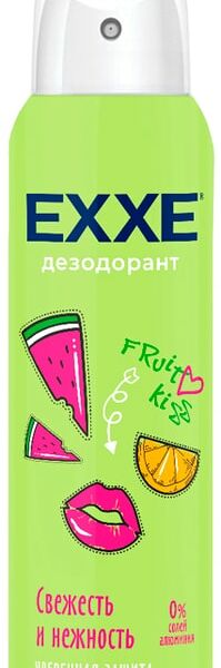 Дезодорант женский EXXE Fruit kiss свежесть и нежность спрей 150мл