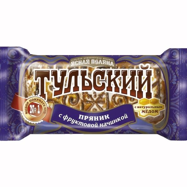 Пряник Тульский Ясная Поляна с фруктовой начинкой 140 г