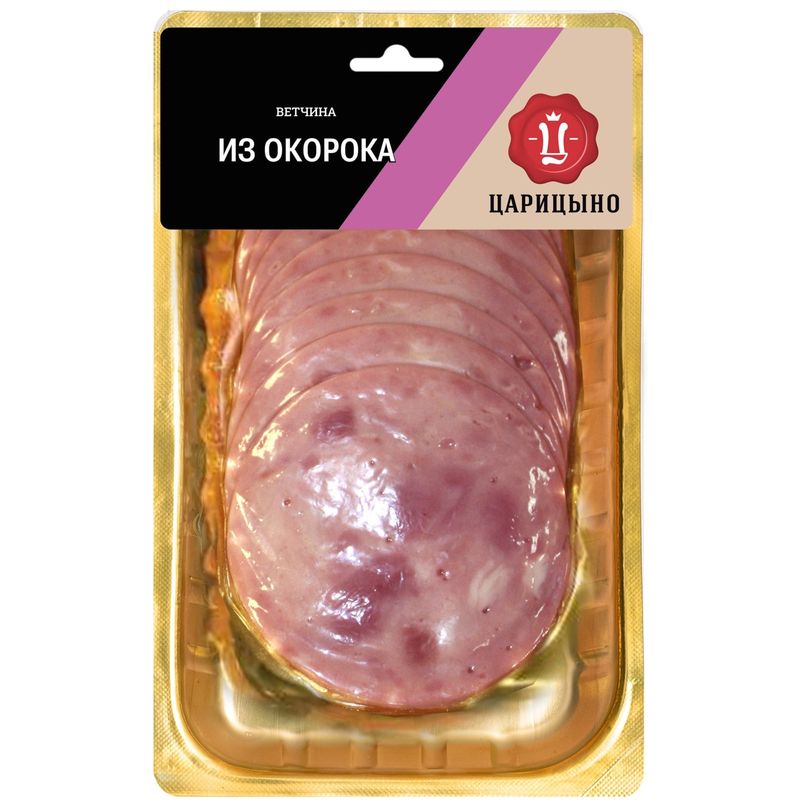 

Ветчина Царицыно из окорока нарезка 150 г