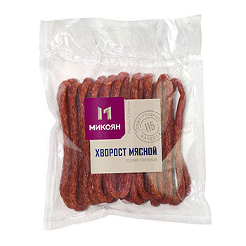Колбаски варёно-копчёные «Хворост мясной», «Микоян»