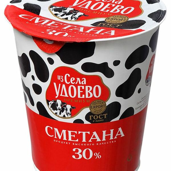 Сметана Из Села Удоево 30%