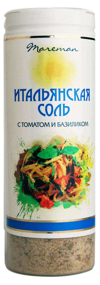 

Соль итальянская Mareman с томатом и базиликом 140 г