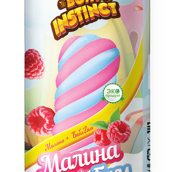Мороженое Инстинкт Болт двухслойный пломбир малина и баблга 55гр