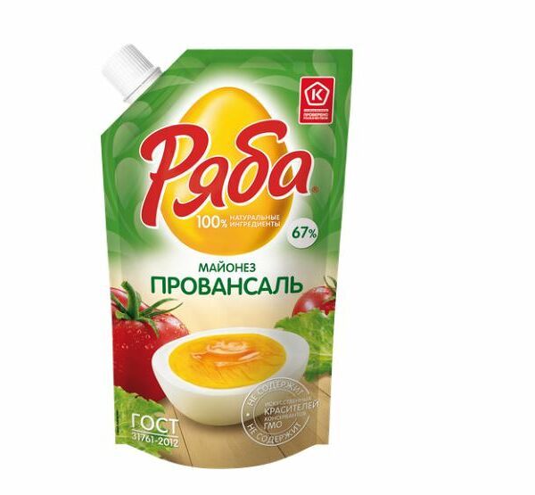 Майонез Ряба Провансаль 67% 192 г