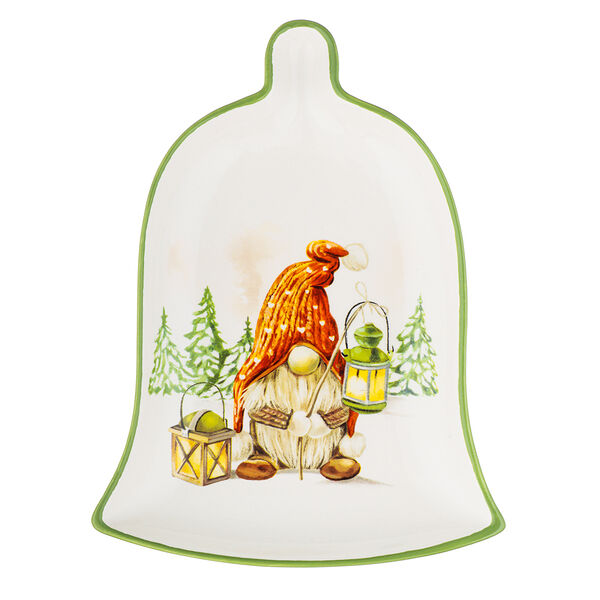 Millimi фелиз блюдо в форме колокольчика, 20х15х2,5см, керамика, 1 шт