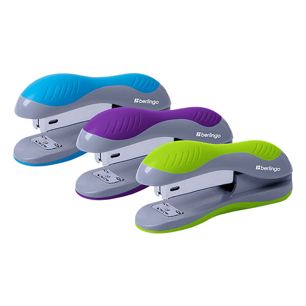 Степлер Berlingo Office soft №24/6, 26/6 до 25 листов, в ассортименте 