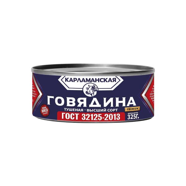 

Говядина Карламанская тушеная 325 г