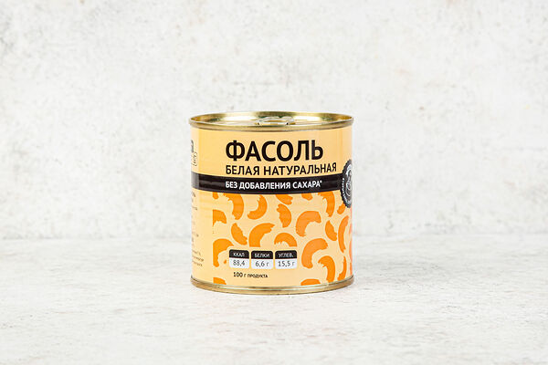 Фасоль белая натуральная без доб. сахара