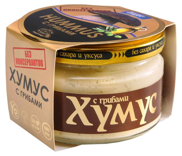 

Хумус Полезные продукты с грибами 200 г