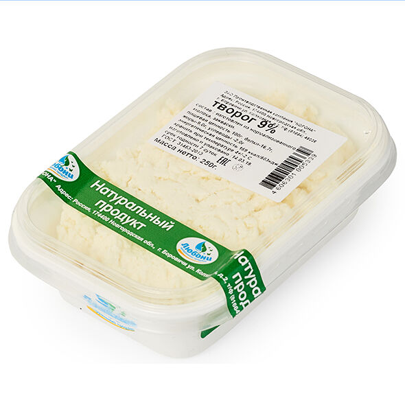 Творог Любони 9%, БЗМЖ