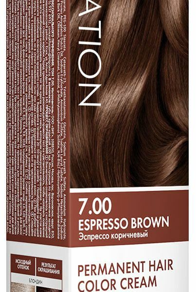 Стойкая крем - краска для волос Concept Fusion Inspiration 7.00 Espresso Brown Эспрессо Коричневый, 100 мл