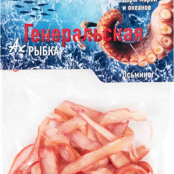 Осьминог Генеральская Рыбка сушено-вяленый, 70г