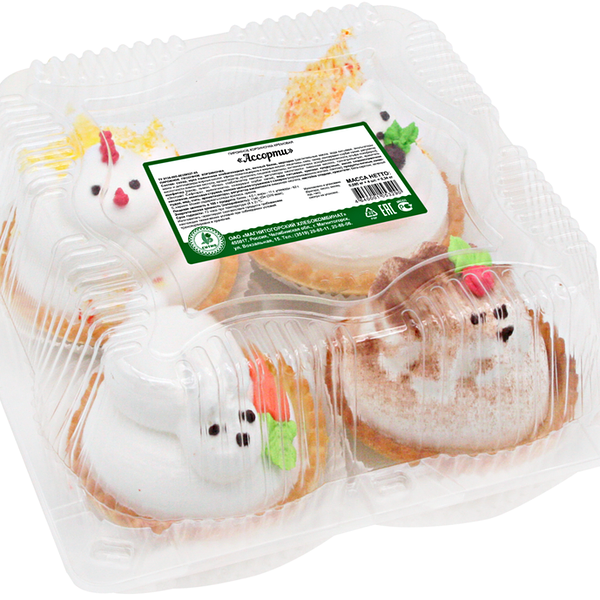 Пирожное СИТНО Корзиночка кремовая Ассорти